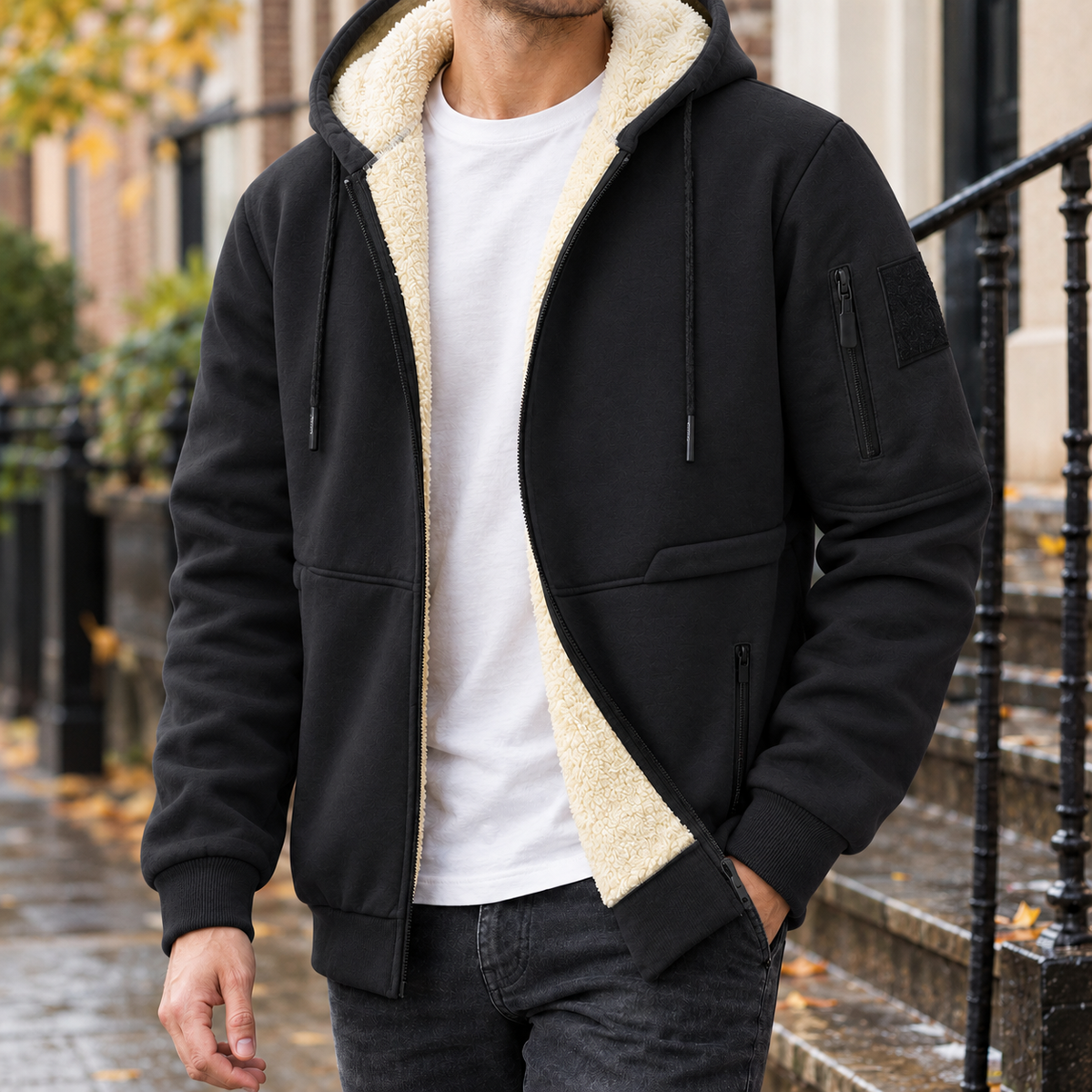 Quentin-Tate Cashmere Jacket - Black