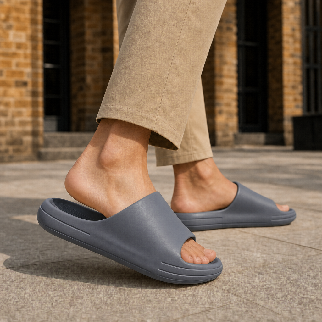 Portofino Platform Slides - Dark Gray