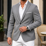 Bastien Single-Button Blazer - Gray