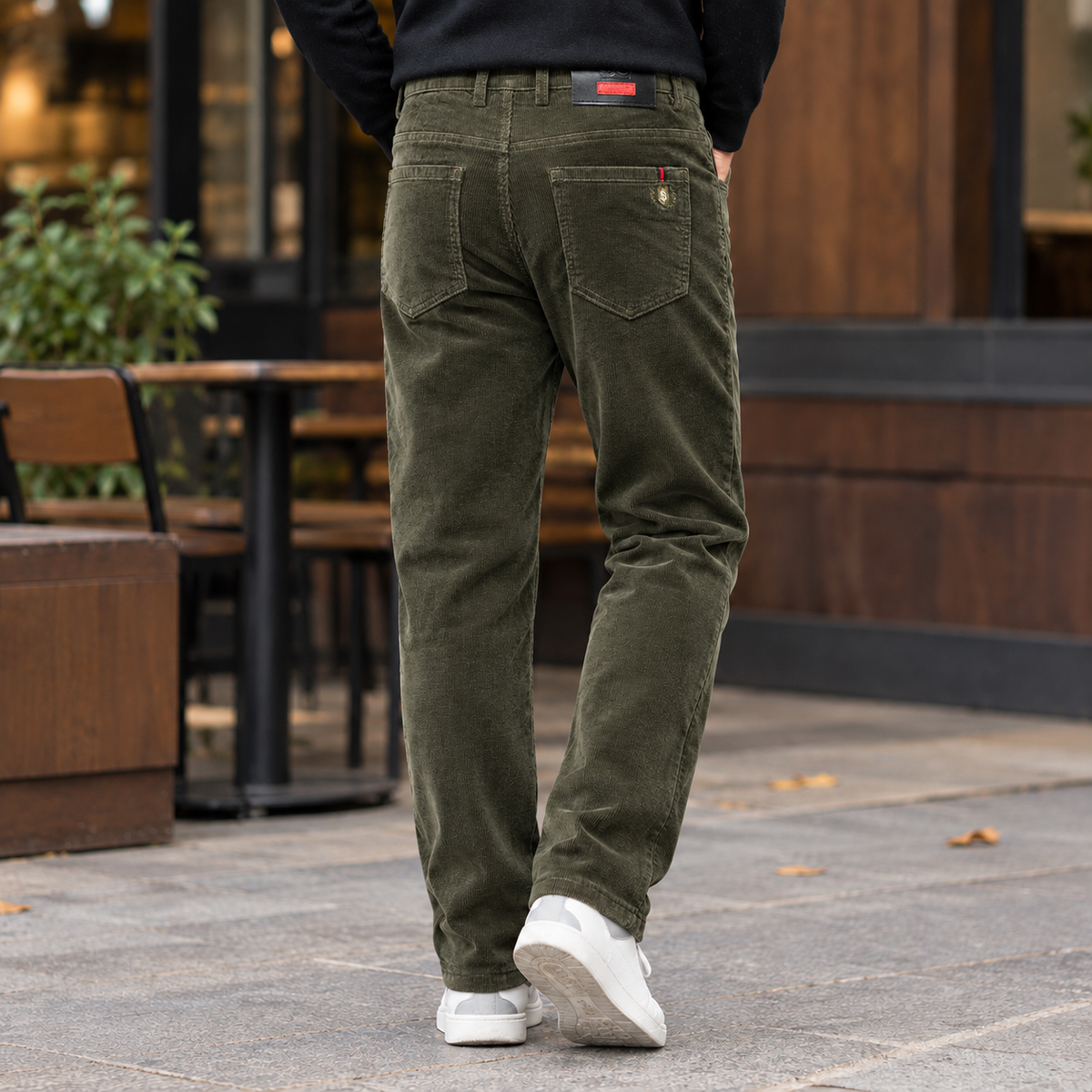 Jay Straight Pants - Army Green