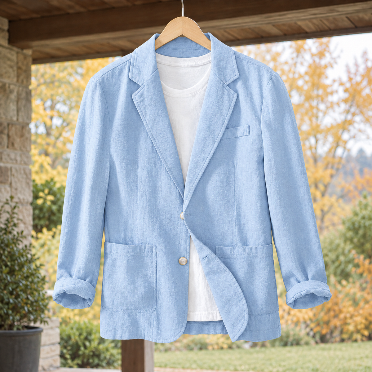 Peregrine Relaxed Blazer - Light Blue