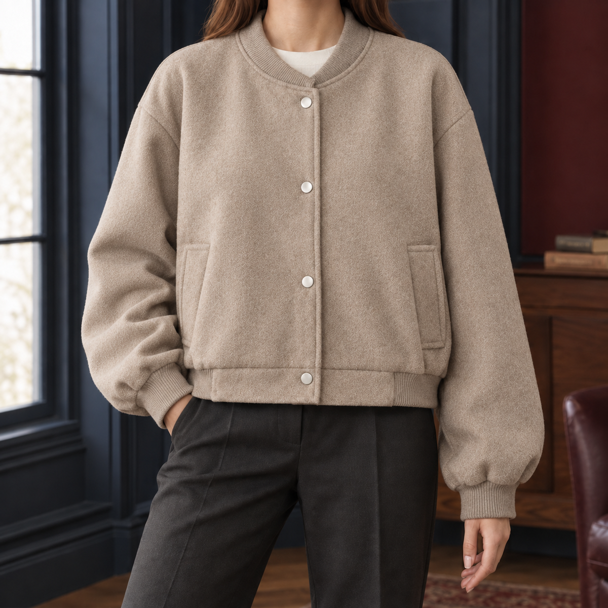 Anouska Bomber Jacket - Camel