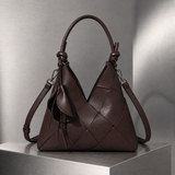 Borghese Woven Shoulder Bag - Espresso Brown