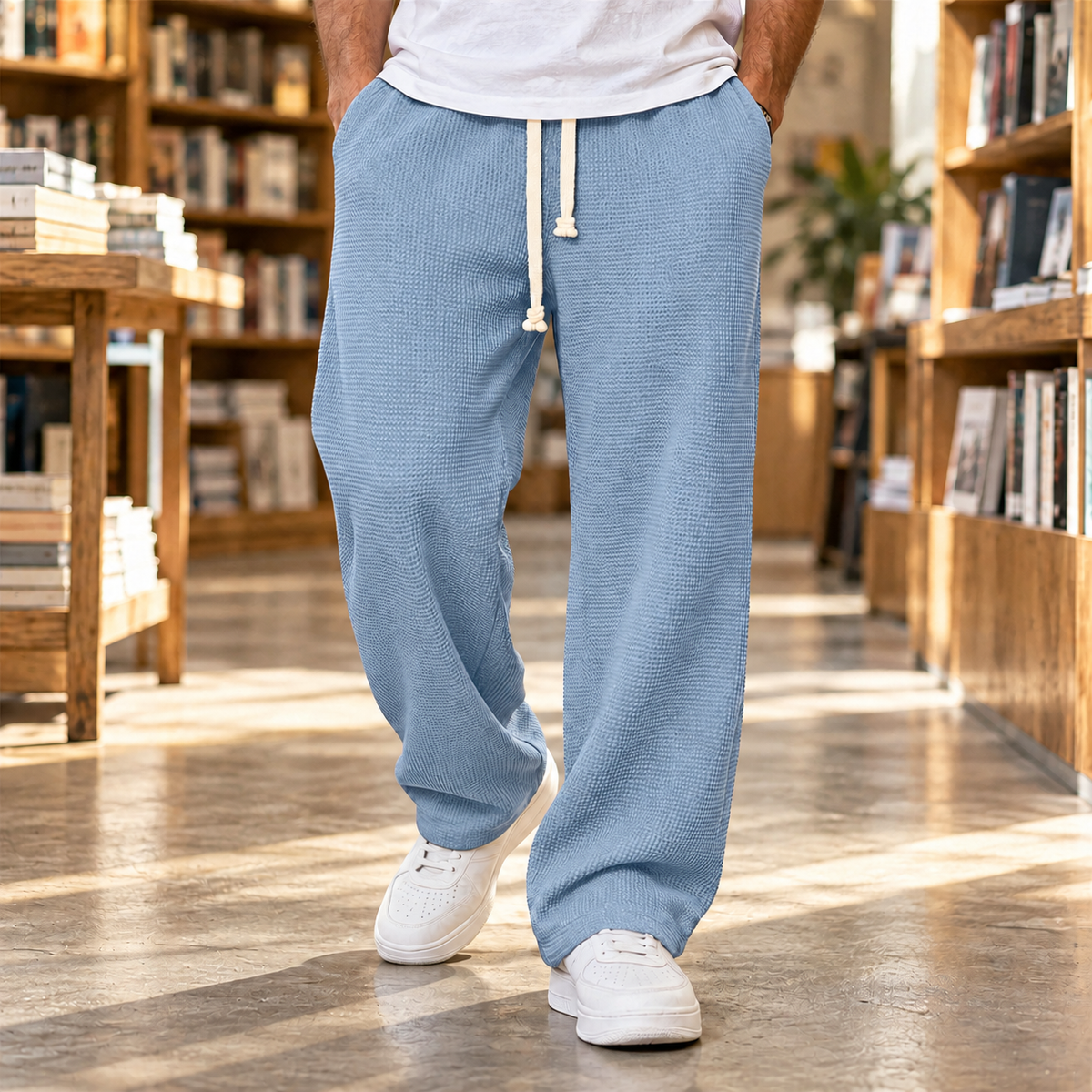 Jocelyn Wide-Leg Pants - Sky Blue