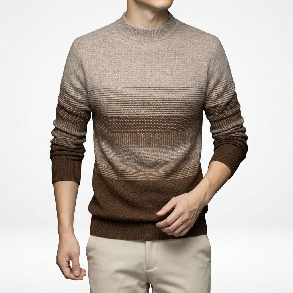 Lucian Gradient Sweater - Chamber Brown