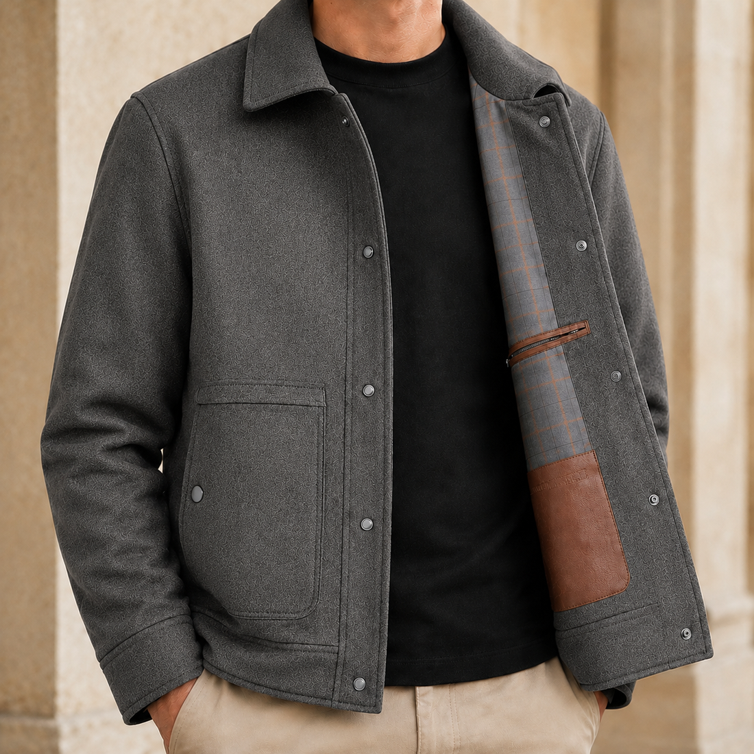 Barnaby Wool Jacket - Gray
