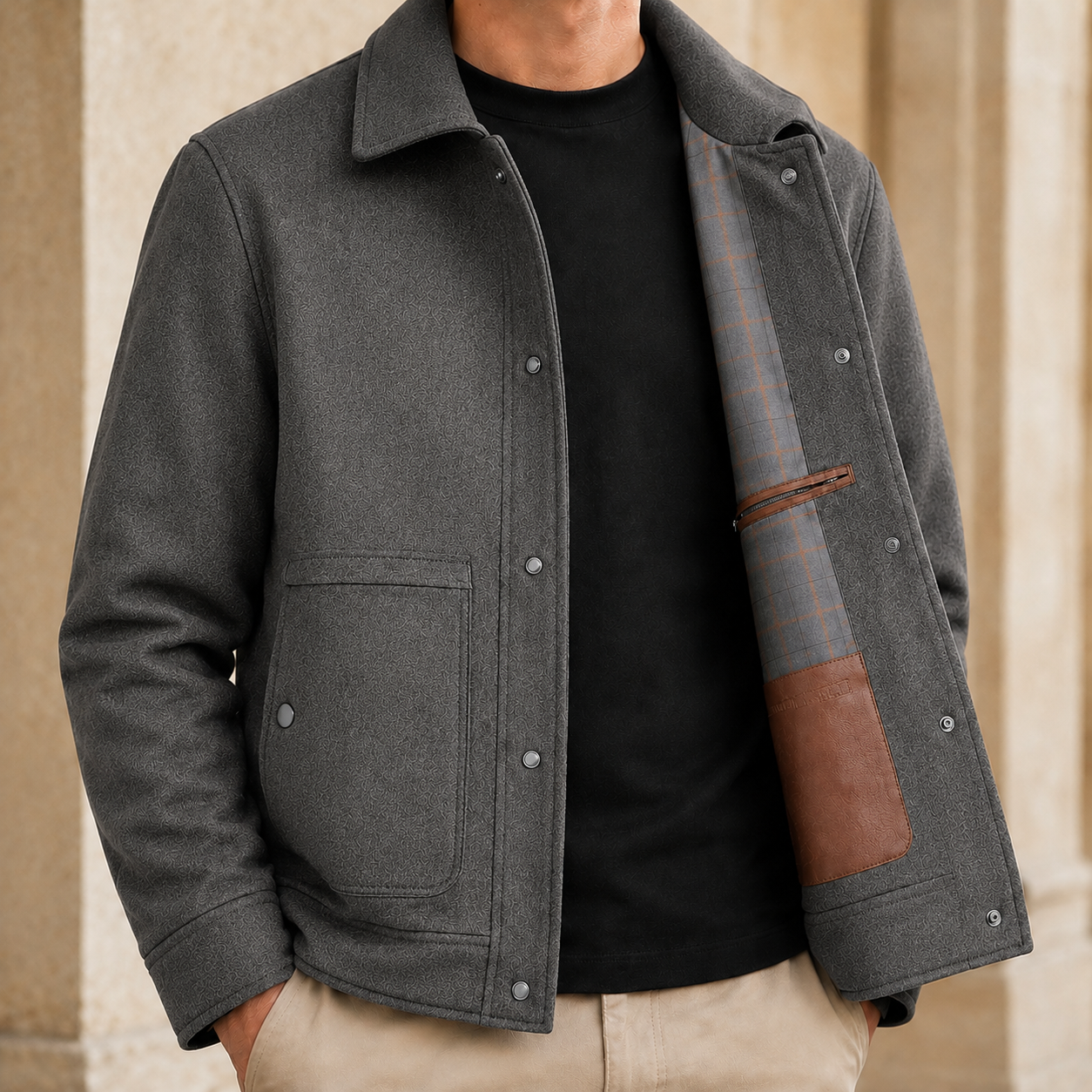 Barnaby Wool Jacket - Gray