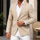 Bastien Single-Button Blazer - Apricot