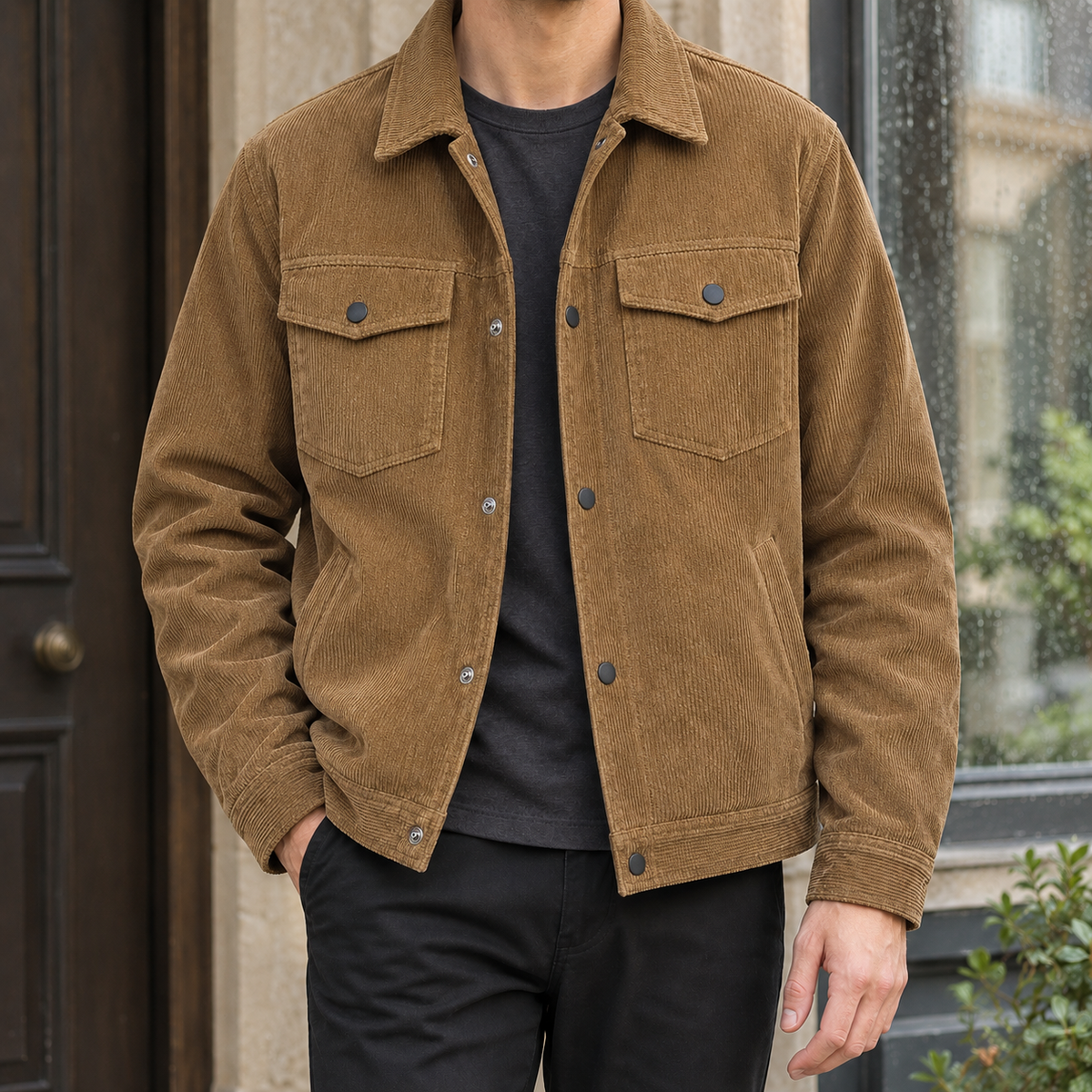 Keith Corduroy Jacket - Brown