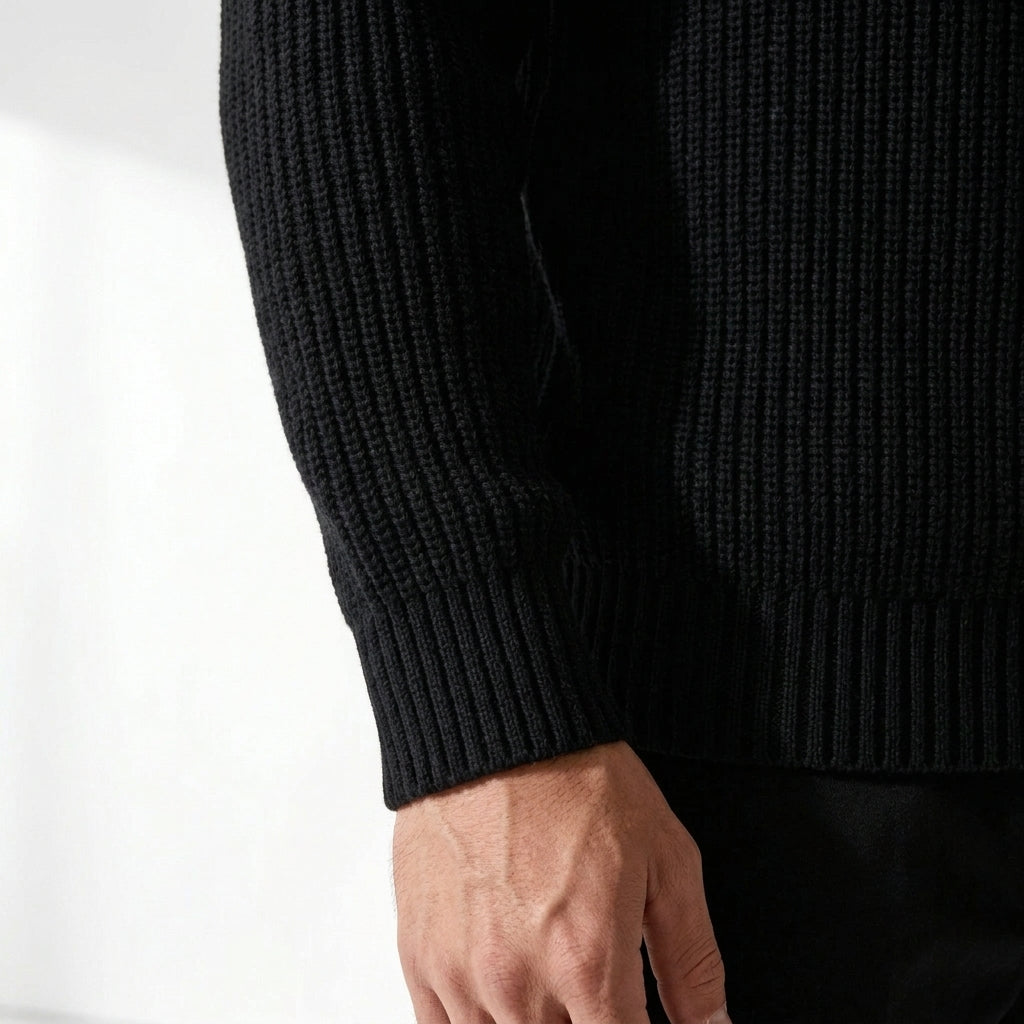 Pascal Fisherman Rib Sweater - Lead Product Detail