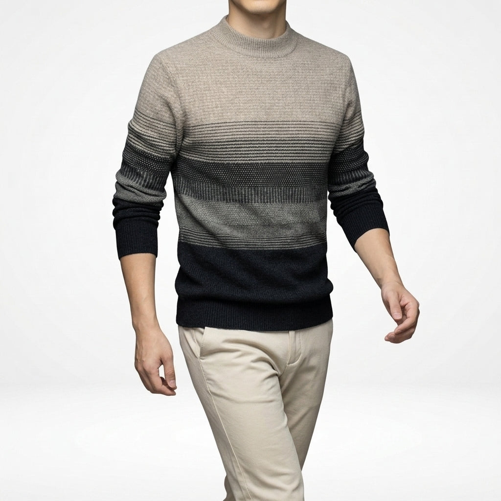 Lucian Gradient Sweater - Black Mist