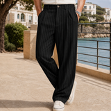 Alden Pinstripe Pants - Black