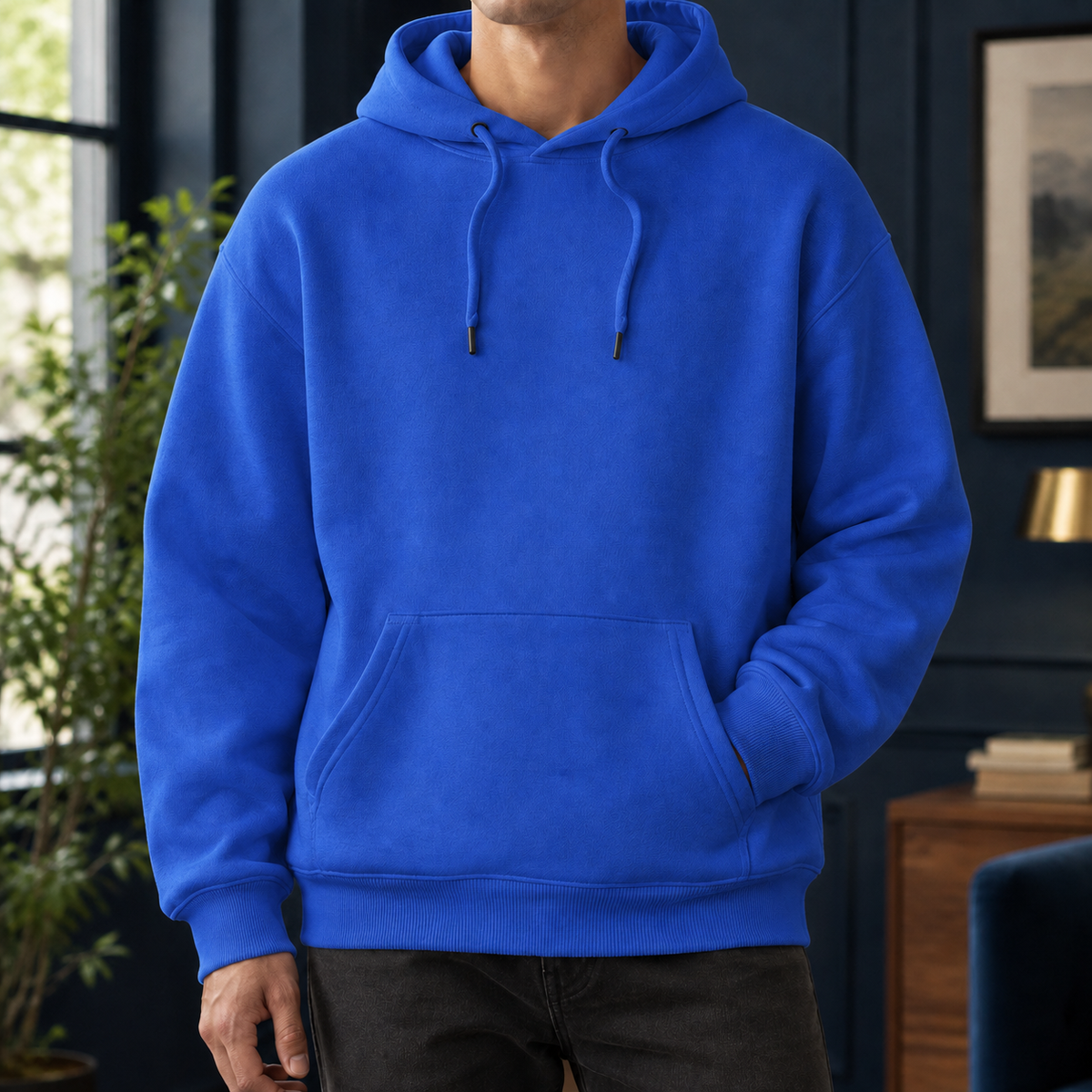 Kit Hooded Hoodie - Royal Blue (Solid)