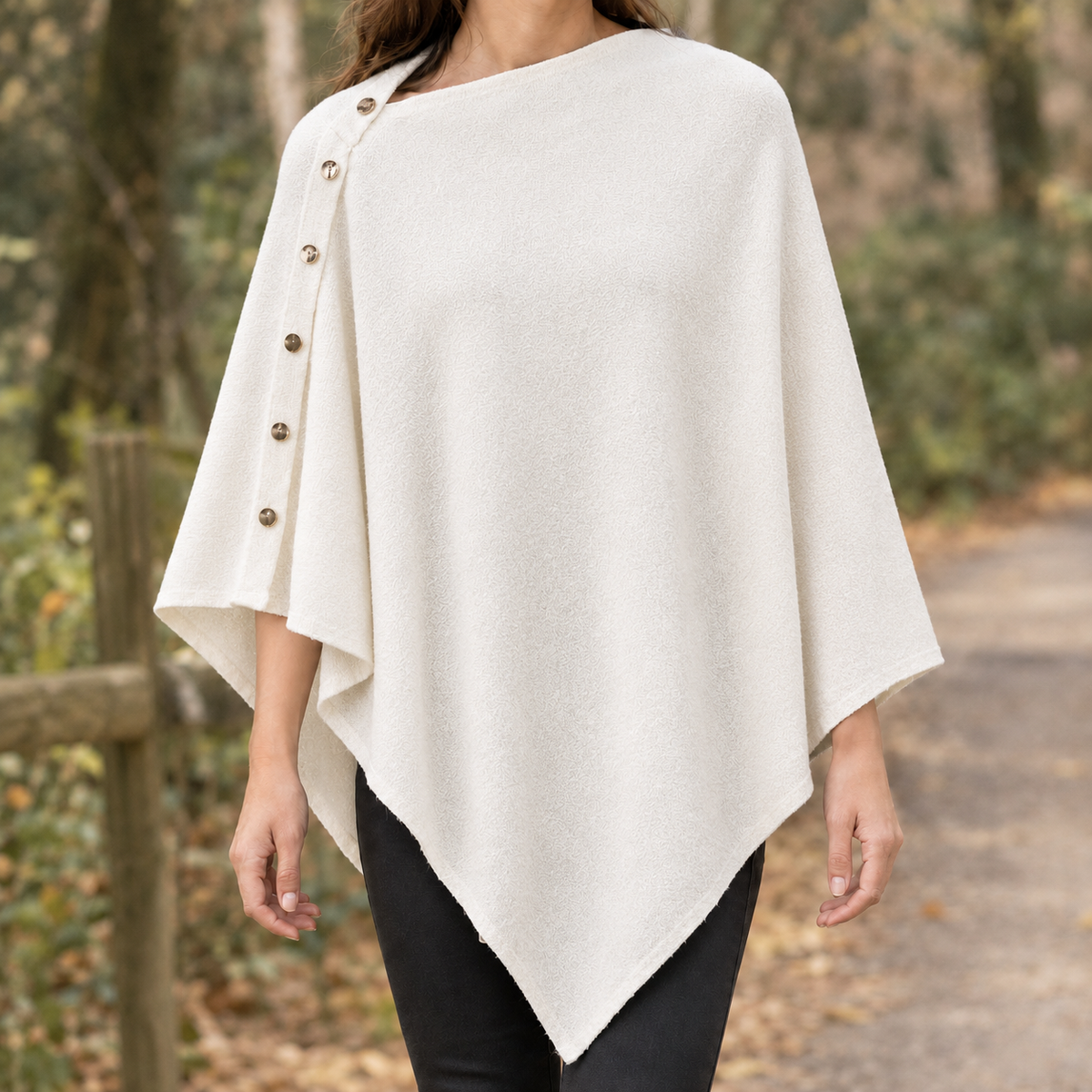 Scarlett Buttoned Sweater - White
