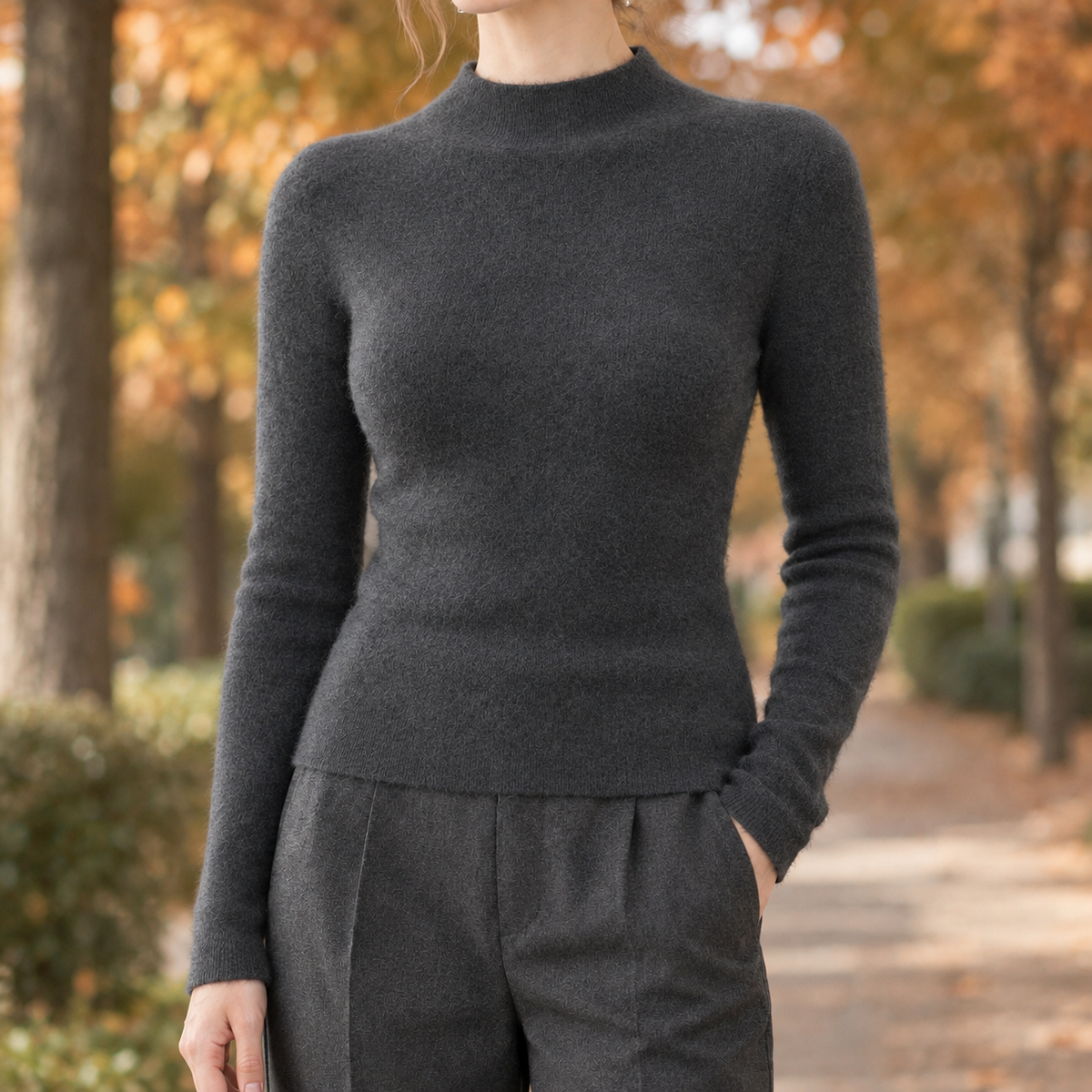 Demelza Cashmere Sweater - Gray