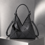 Borghese Woven Shoulder Bag - Charcoal