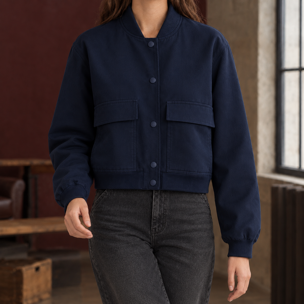 Ludovica Utility Jacket - Dark Blue