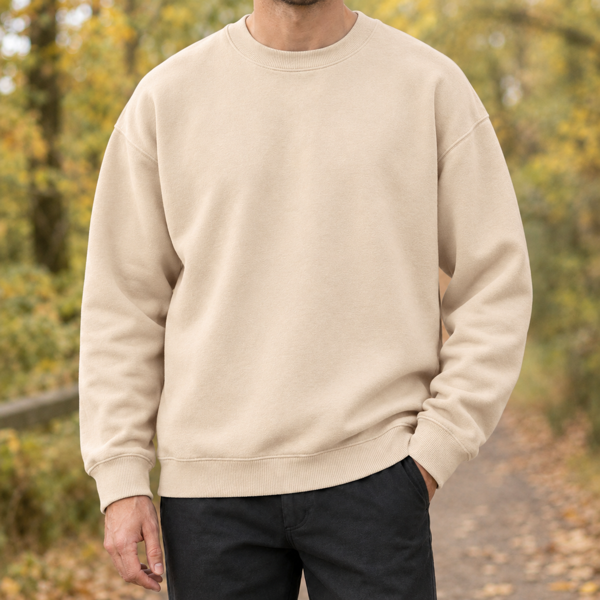 Maximilian Crew Neck Sweater - Khaki