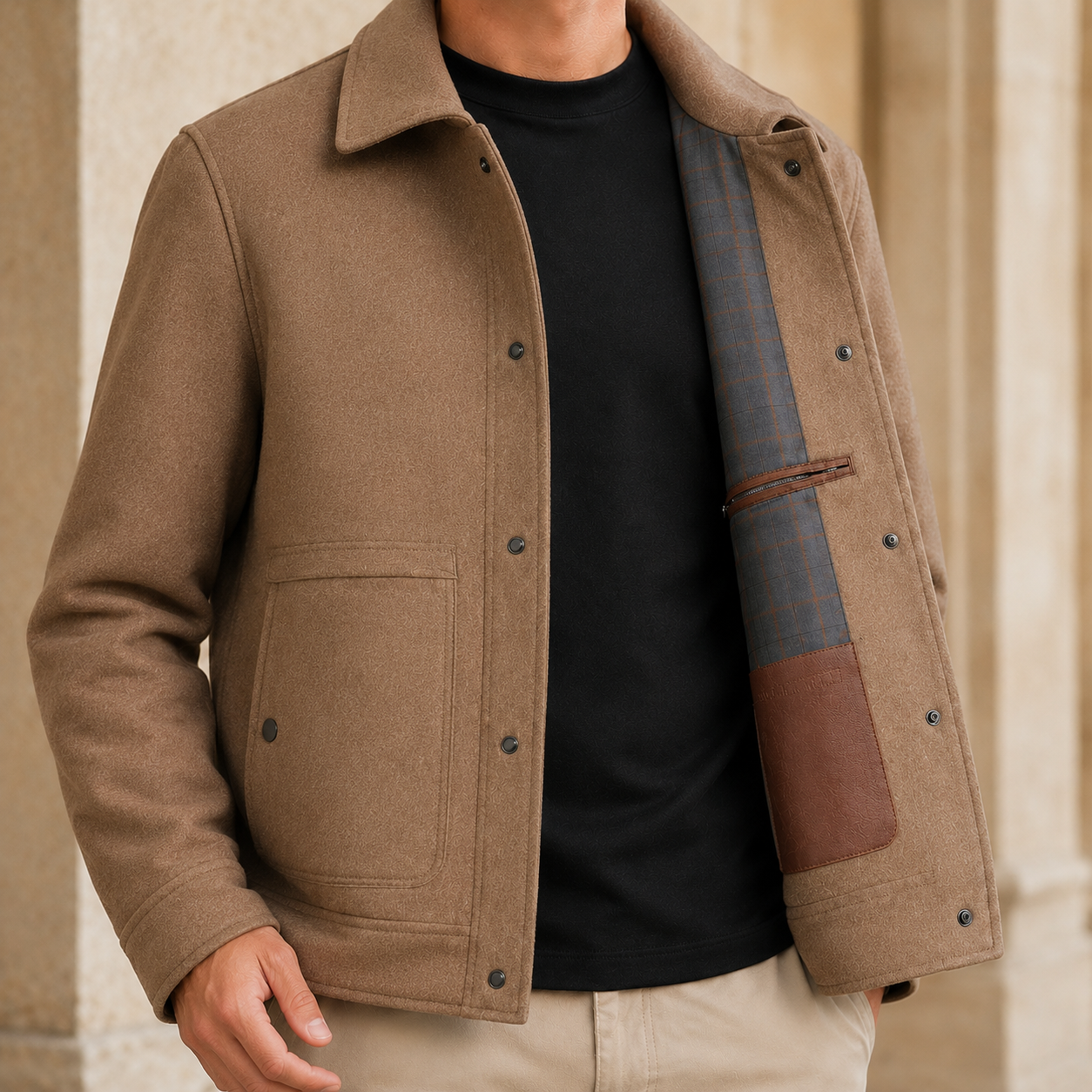 Barnaby Wool Jacket - Camel