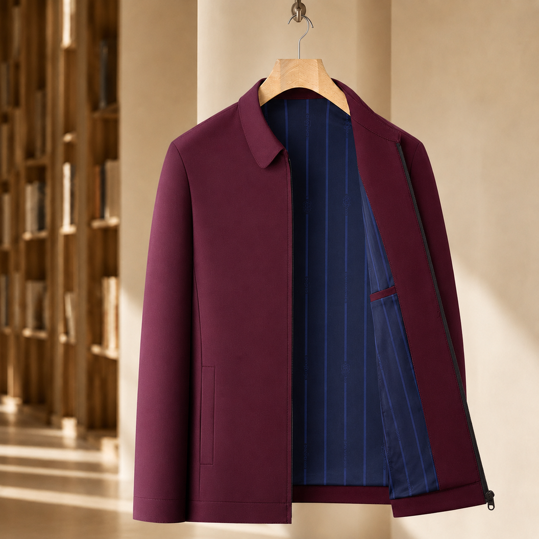 Rafferty Zip Jacket - Wine Red