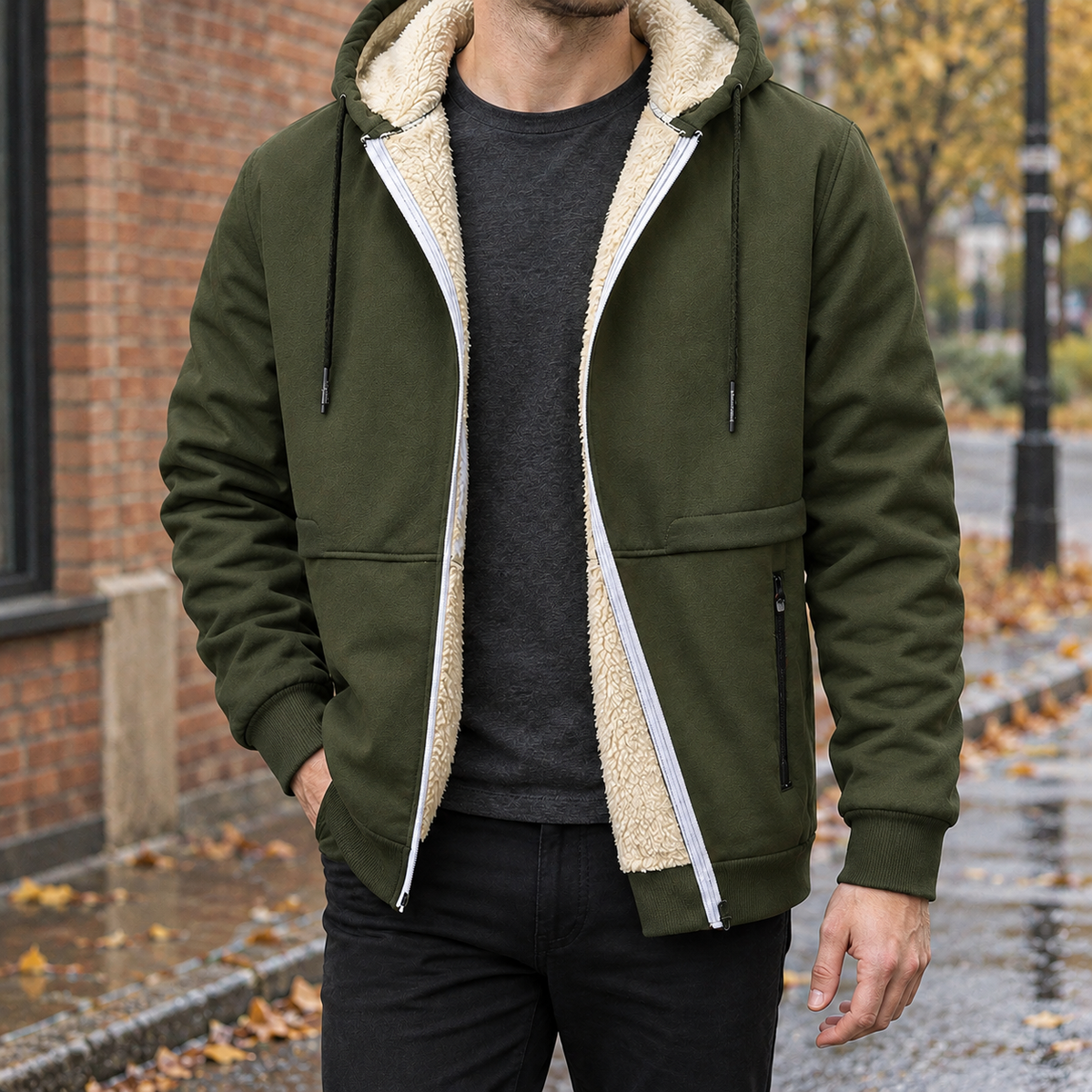 Ralph Cashmere Jacket - Army Green