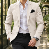 Gustav Slim Fit Blazer - Beige
