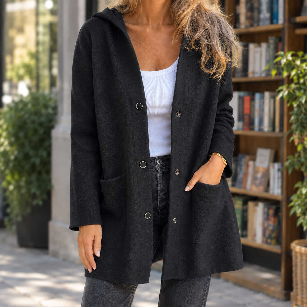 Ingrid Cashmere Cardigan - Black