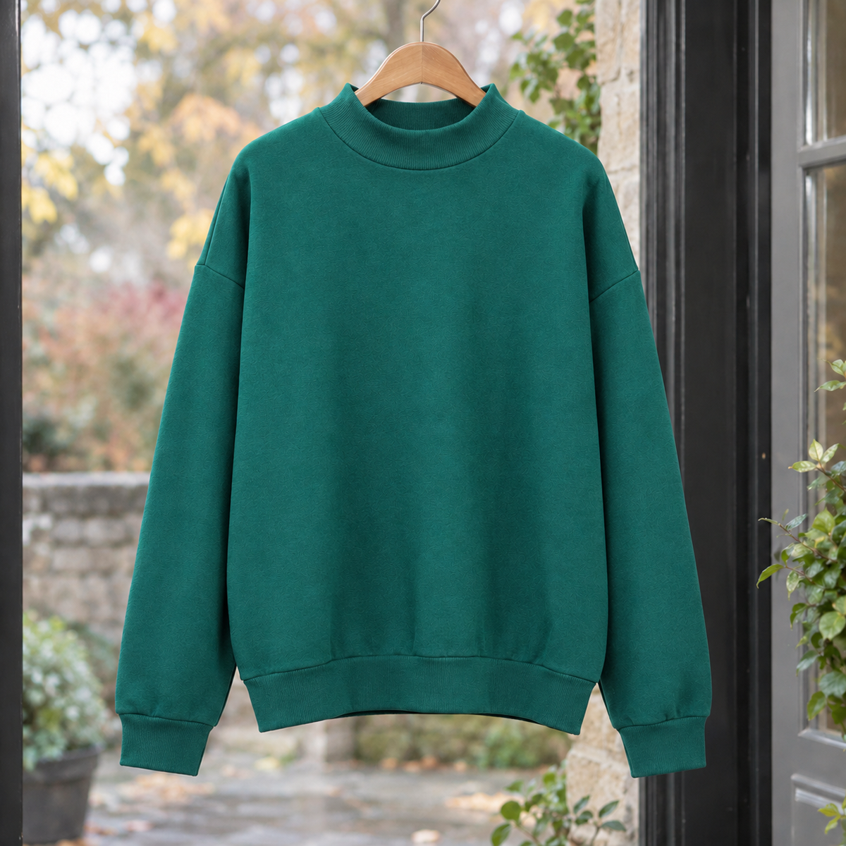 Gillian Mock Neck Sweater - Green