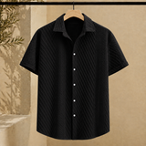 Wesley Textured Shirt - Black