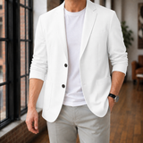 Beckett Notch Lapel Blazer - White