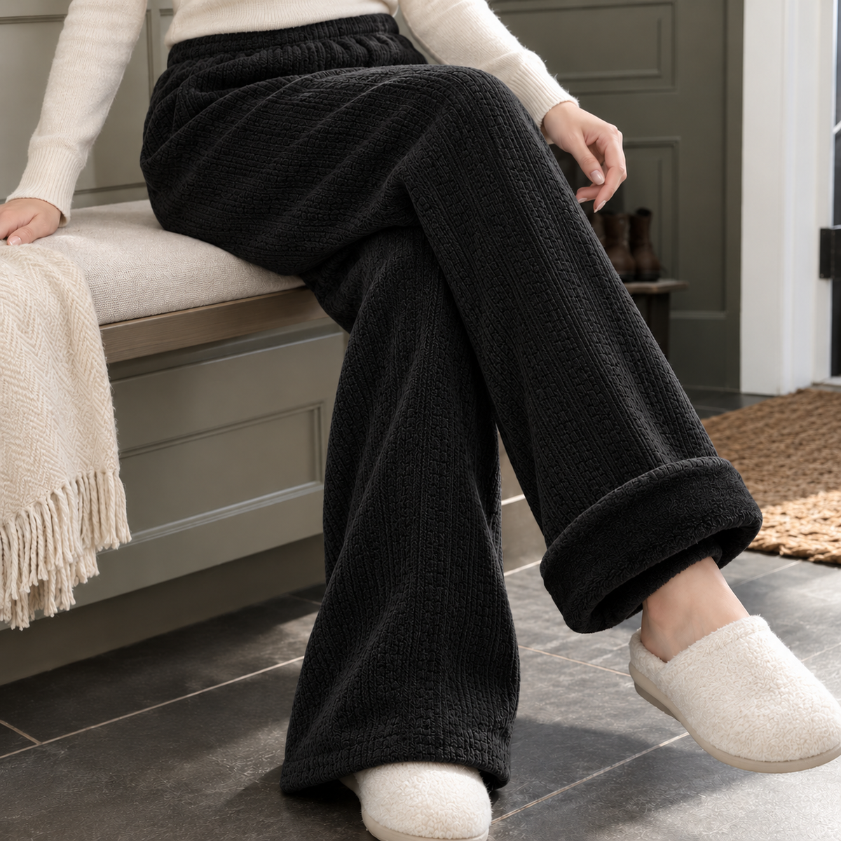 Gloria Wide Leg Pants - Black