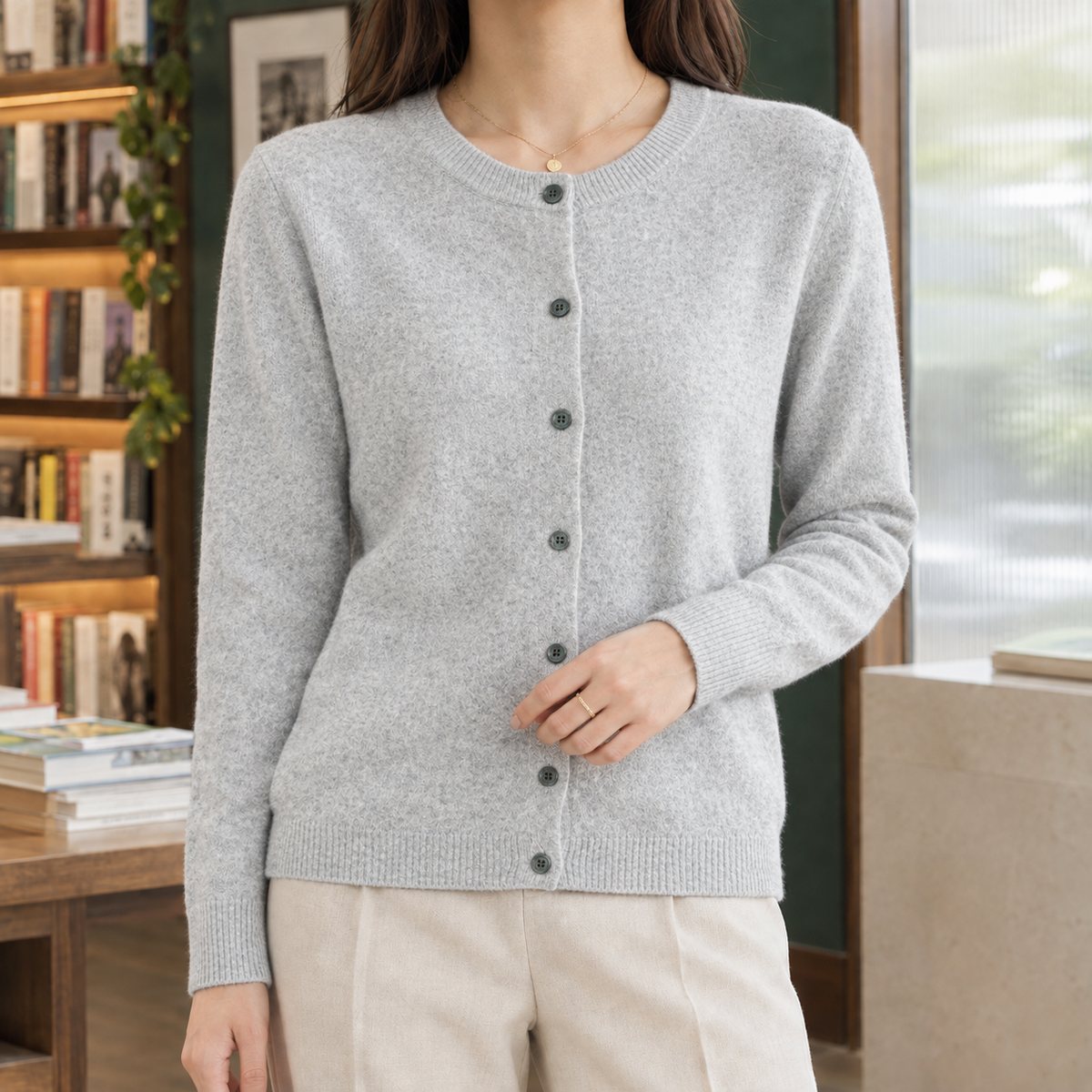 Aubrey Button Front Cardigan - As Pictured