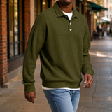 Alec Waffle Polo - Army Green