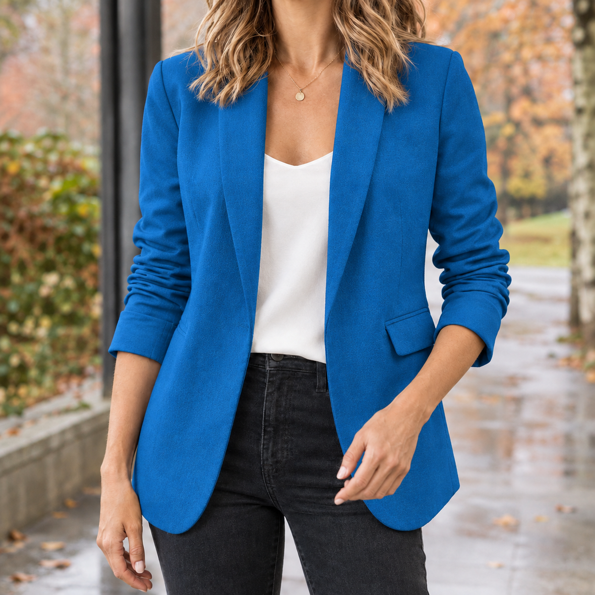 Georgia Tailored Blazer - Blue