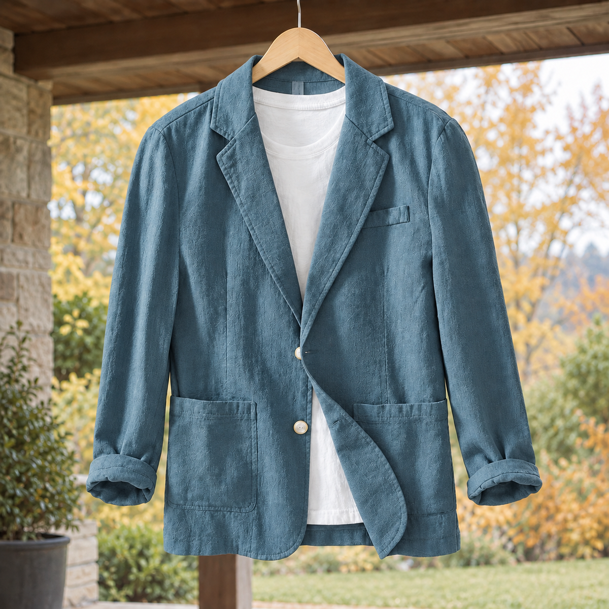 Peregrine Relaxed Blazer - Sea Blue