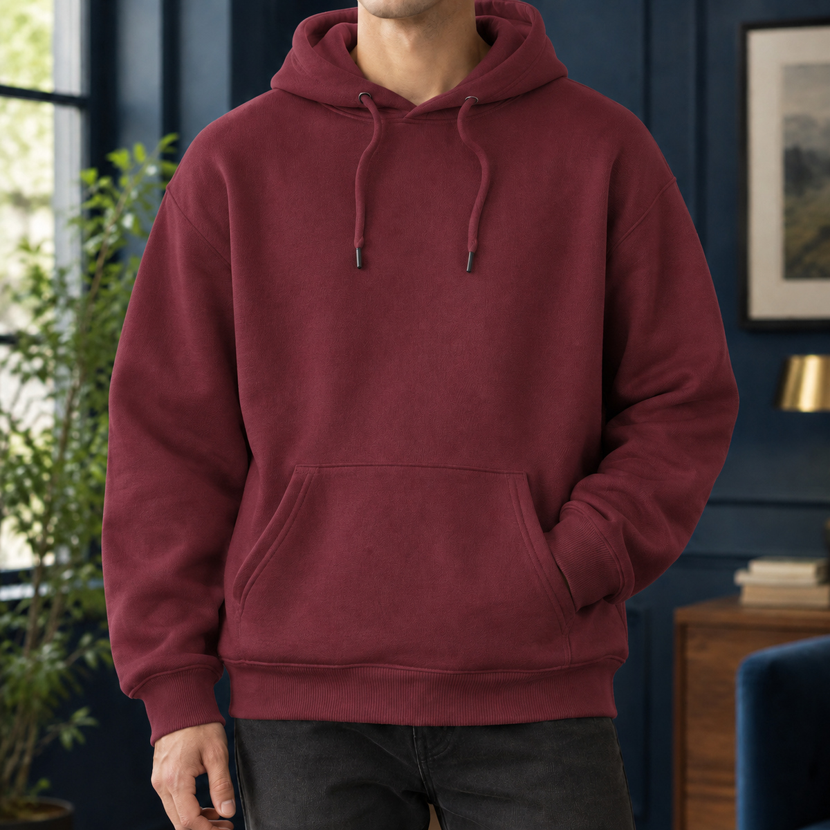 Kit Hooded Hoodie - Red (Dark)