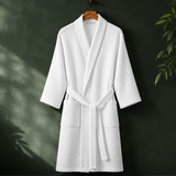 Keaton Waffle Robe - White