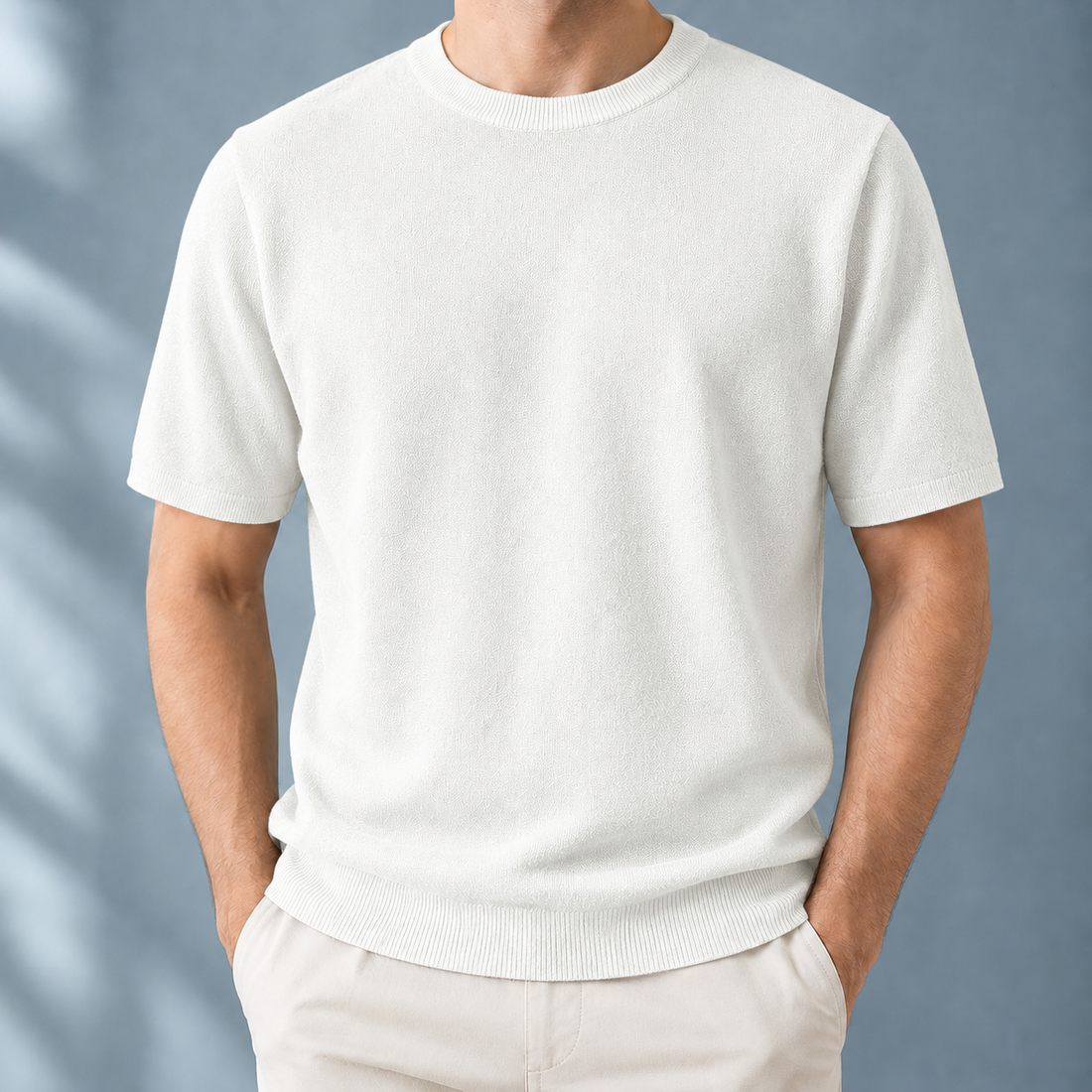 Brannock Crewneck Knit Top - White