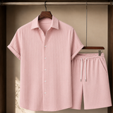 Emmett Pleated Set - Pink