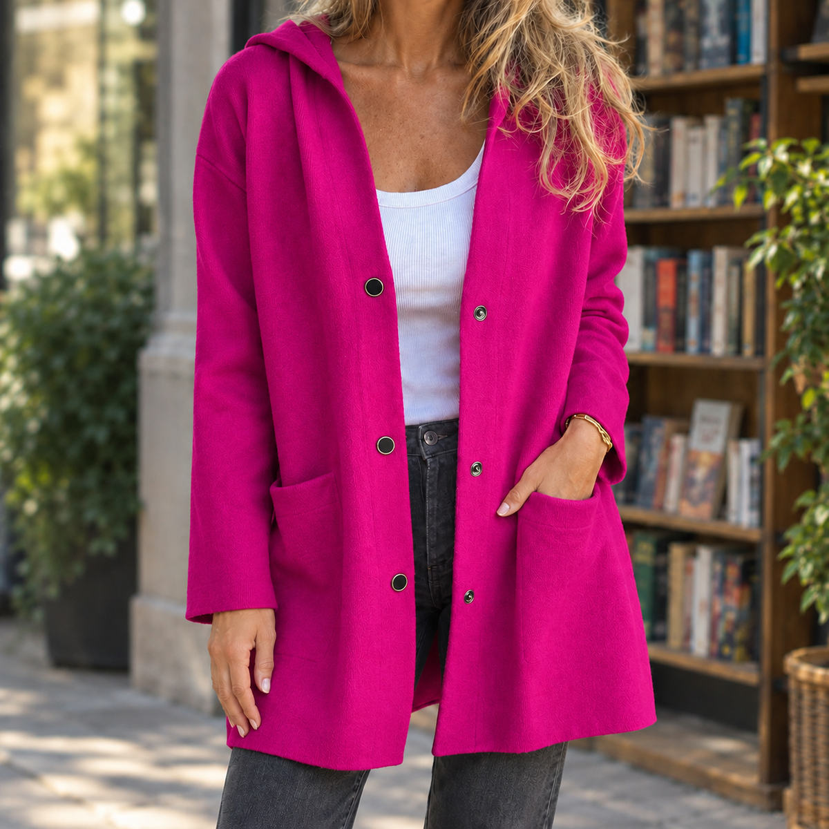Ingrid Cashmere Cardigan - Pink