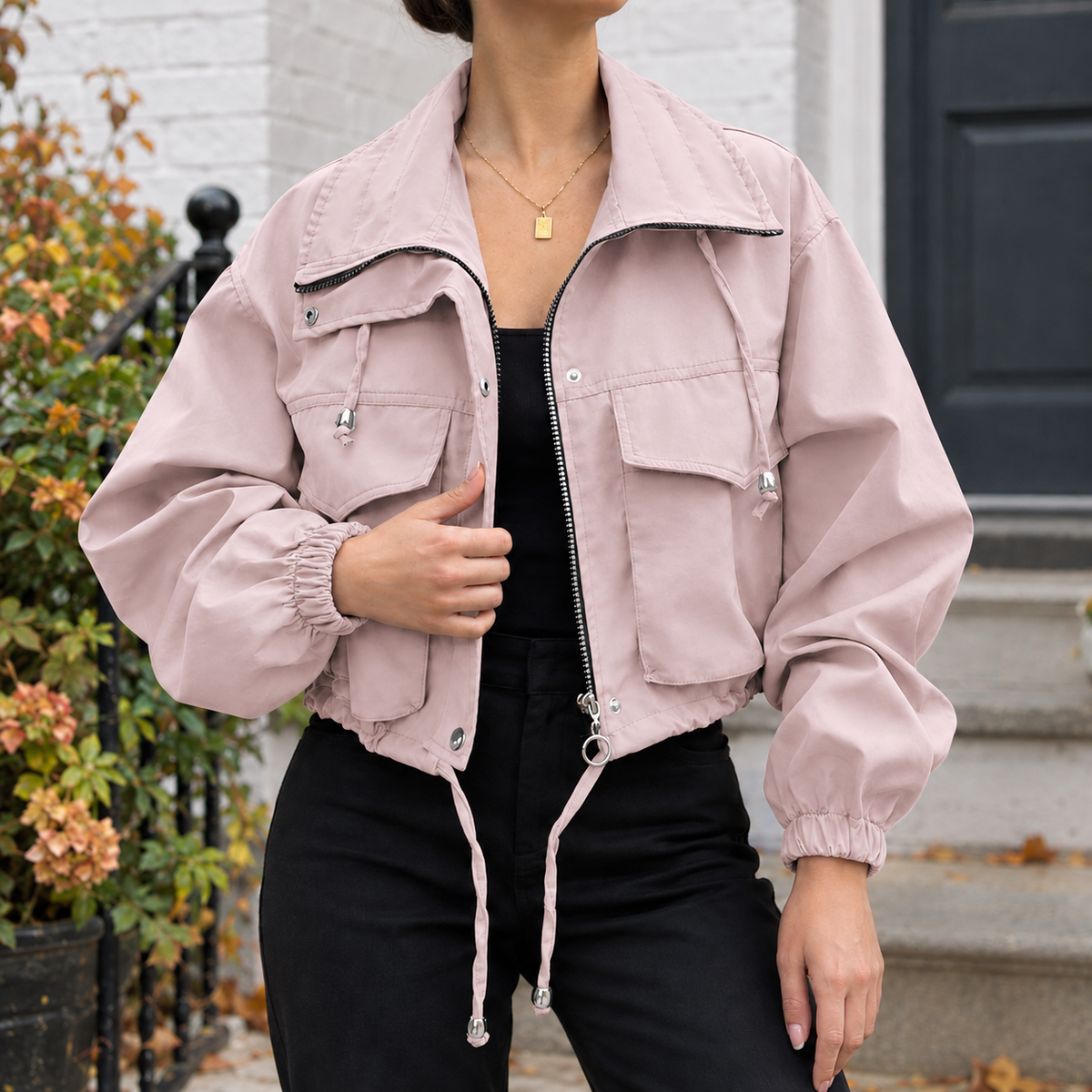 Daphne Utility Jacket - Pink