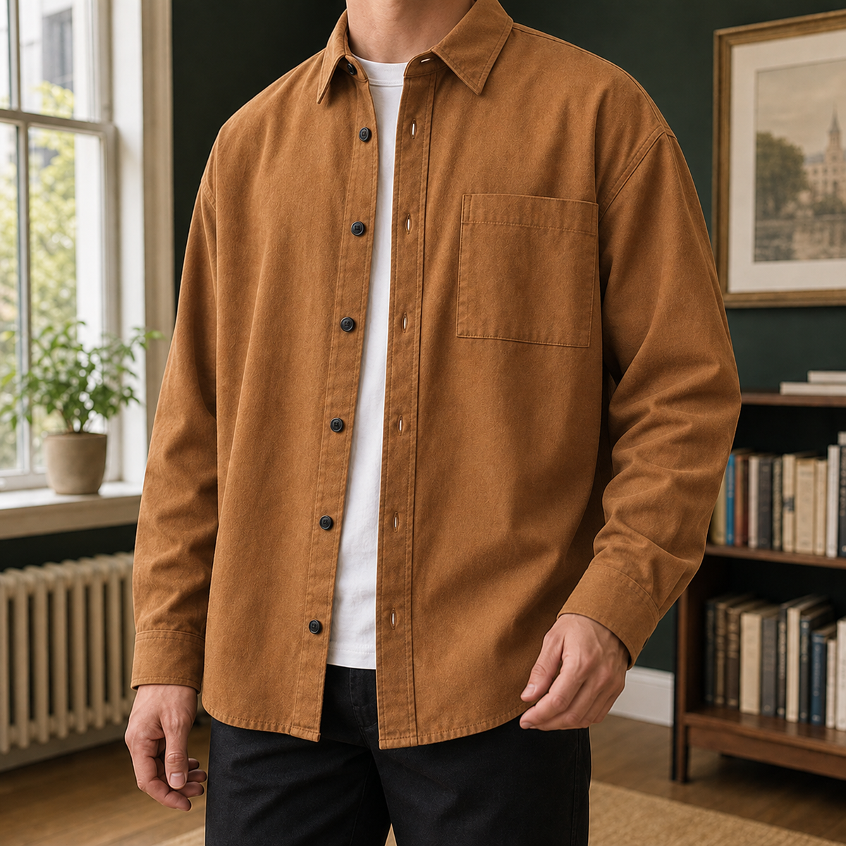 Ferrand Relaxed Overshirt - Brown