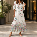 White Border Floral