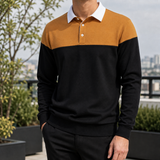 Julian Colorblock Sweater - Earth Yellow