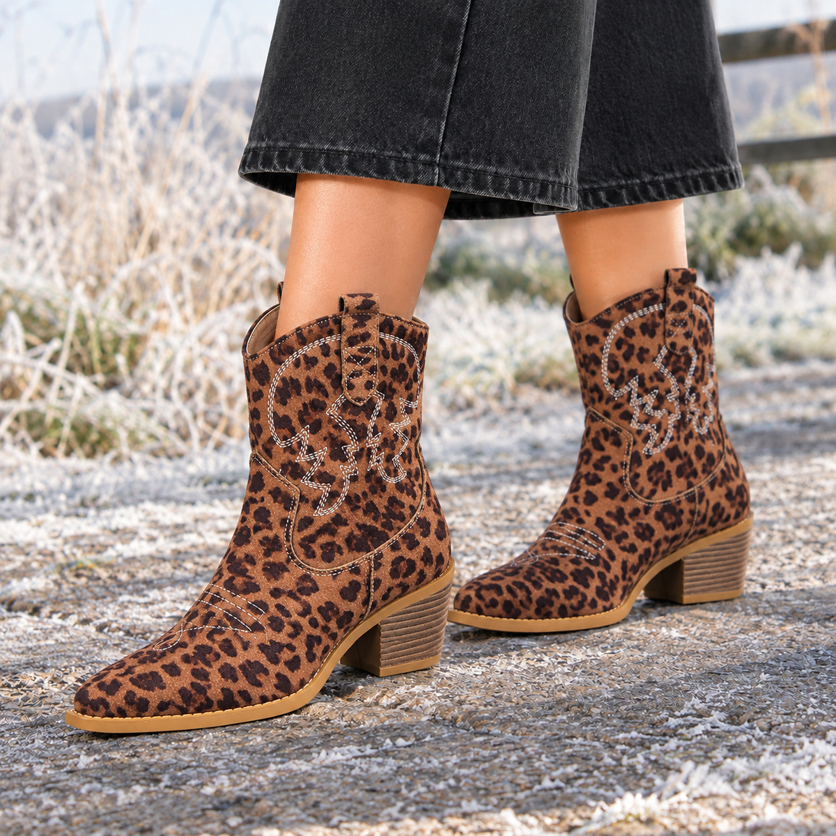Pignatelli Western Boots - Leopard Print