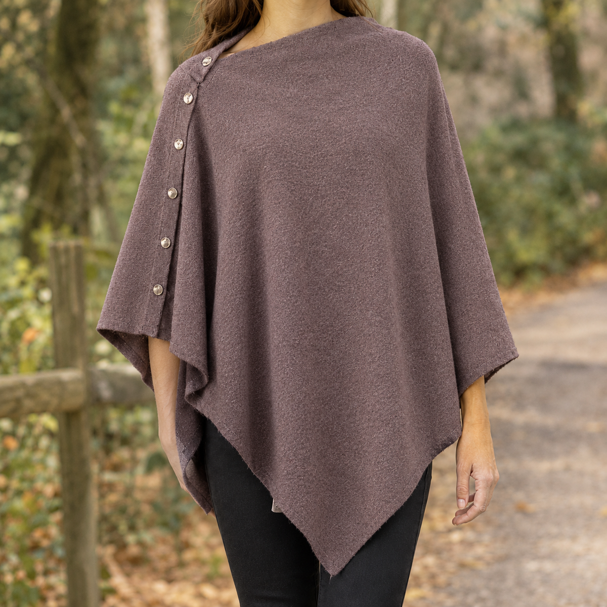 Scarlett Buttoned Sweater - Flower Card