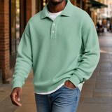 Alec Waffle Polo - Light Green