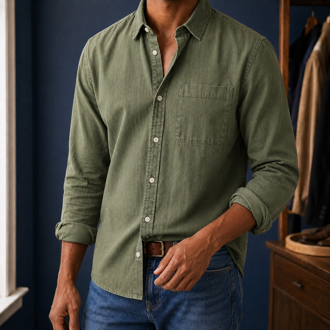 Jayden Relaxed Shirt - Green