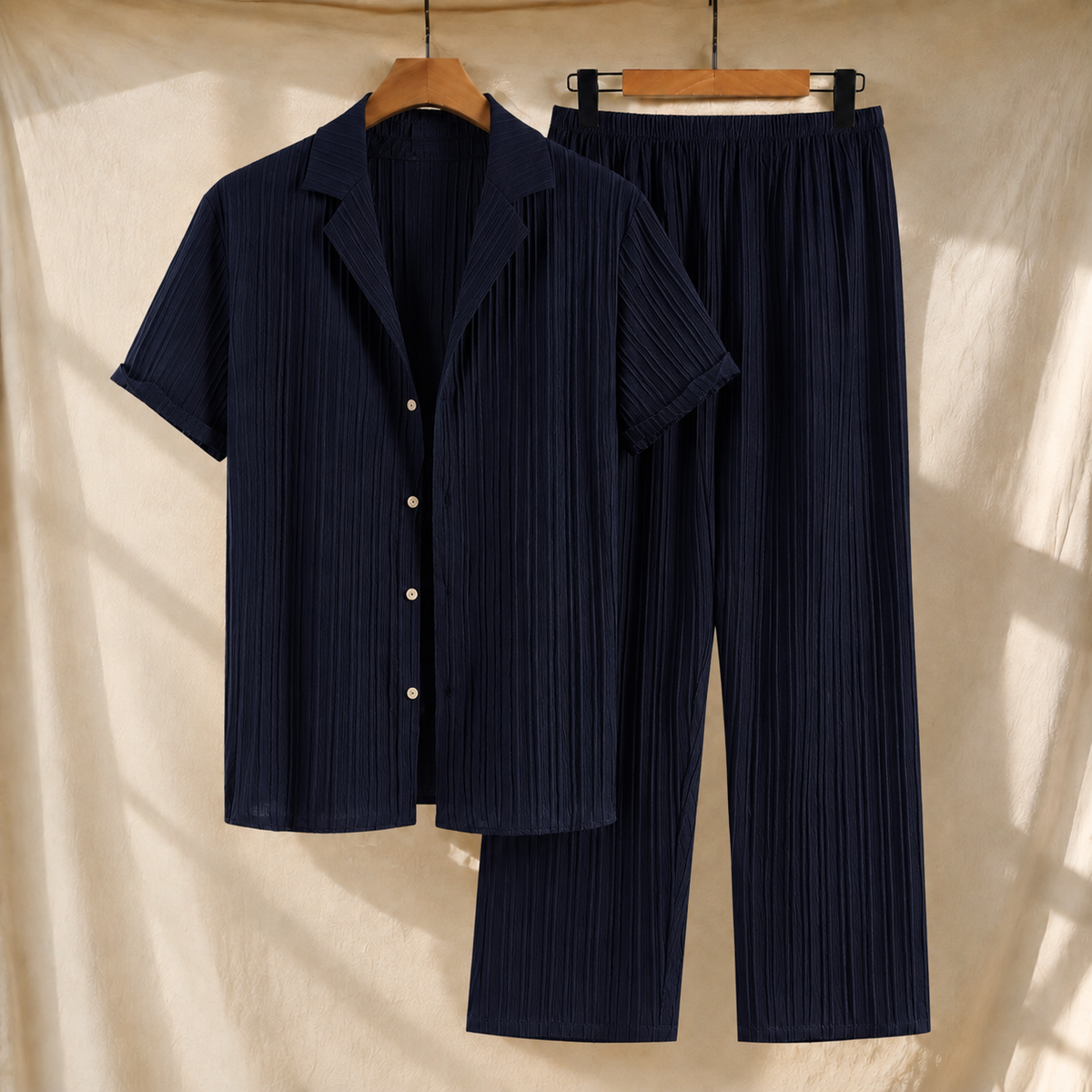 Ambrose Ribbed Set - Royal Blue