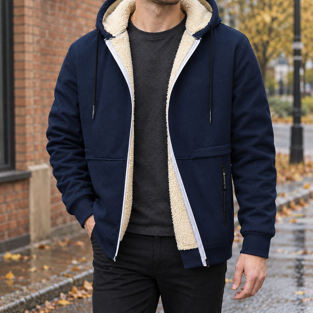 Ralph Cashmere Jacket - Navy Blue